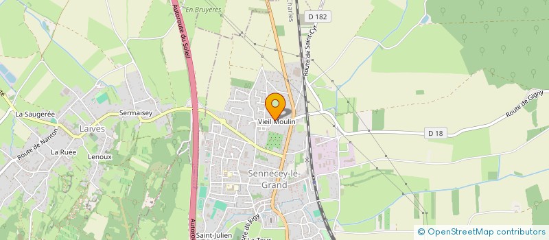 localisation de l'entreprise FALCONNET à SENNECEY-LE-GRAND