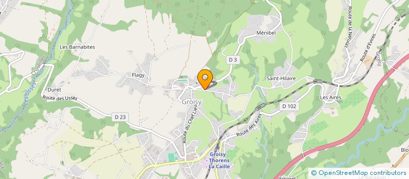 localisation de l'entreprise FALCONNET JULIEN à GROISY