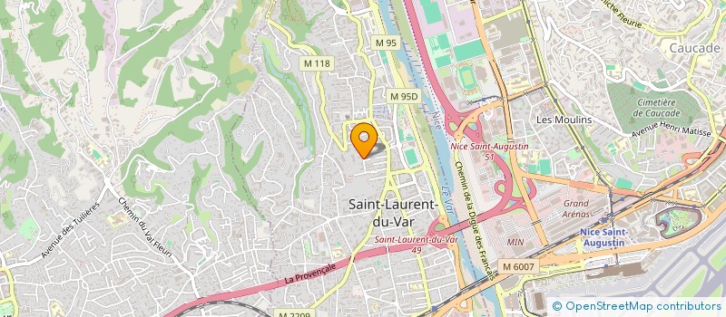 localisation de l'entreprise FALCONS  SAINT-LAURENT-DU-VAR