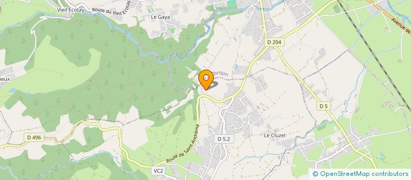 localisation de l'entreprise FALCOZ THOMAS TRAVAUX PUBLICS  LE CHAMBON-FEUGEROLLES