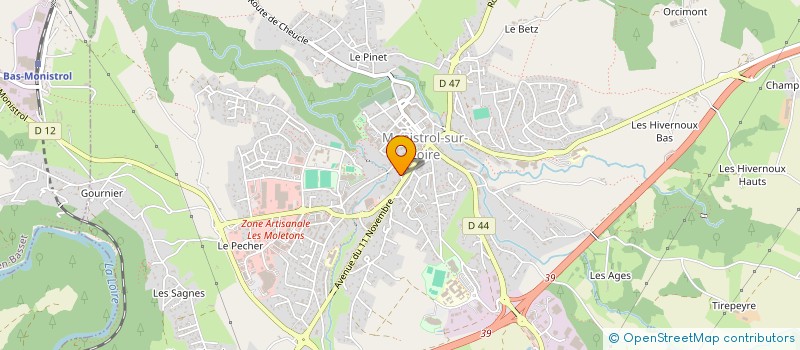 localisation de l'entreprise FALDO  MONISTROL-SUR-LOIRE