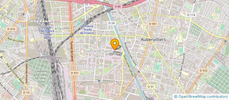 localisation de l'entreprise FALE DIFFUSION  AUBERVILLIERS