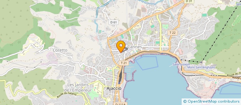 localisation de l'entreprise FALEP  AJACCIO