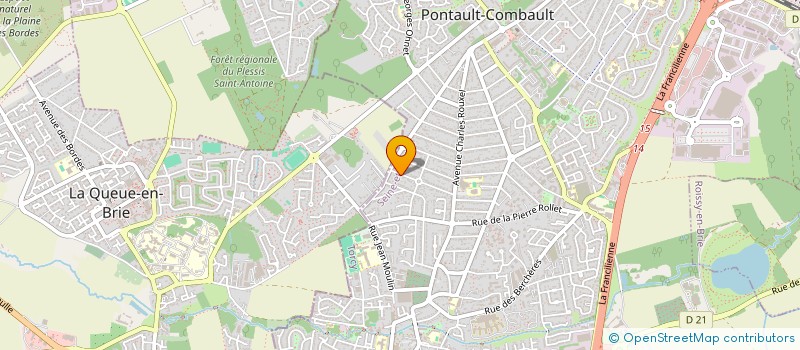 localisation de l'entreprise FALGAR à PONTAULT-COMBAULT