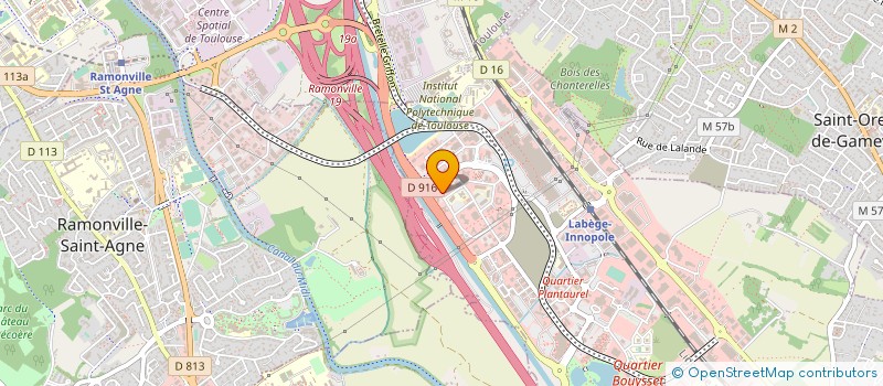 localisation de l'entreprise FALGARDE GESTION  LABEGE