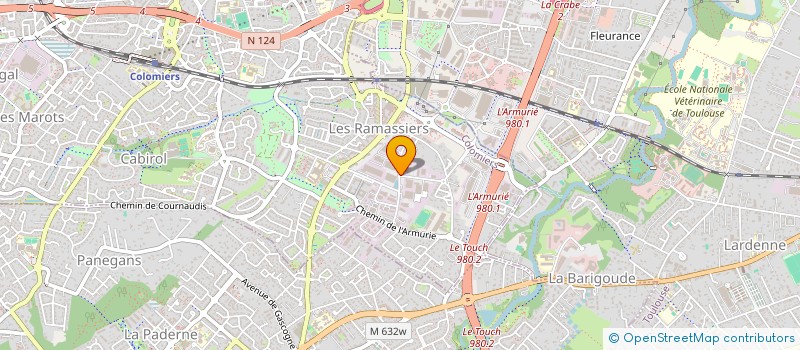 localisation de l'entreprise FALGAYRAS S.A.S à COLOMIERS