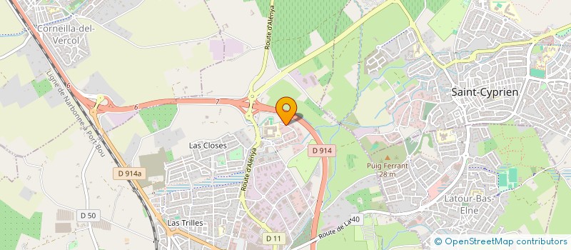 localisation de l'entreprise FALGUERAS  ELNE