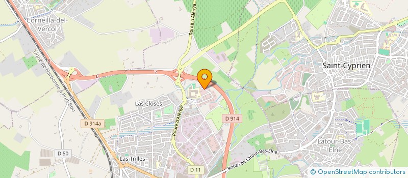 localisation de l'entreprise FALGUERAS ET FILS  BROUILLA