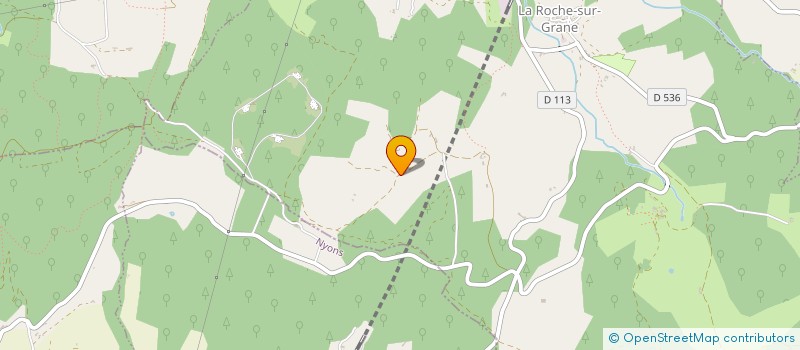 localisation de l'entreprise FALGUIERE  LA ROCHE-SUR-GRANE