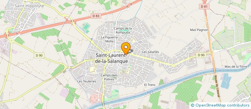 localisation de l'entreprise FALIEU-ROUX  SAINT-LAURENT-DE-LA-SALANQUE