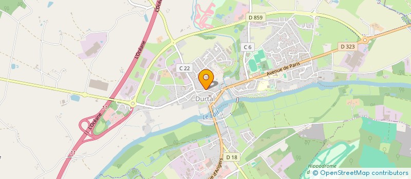 localisation de l'entreprise FALIGAN  DURTAL