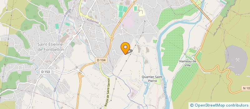 localisation de l'entreprise FALILIA  AUBENAS