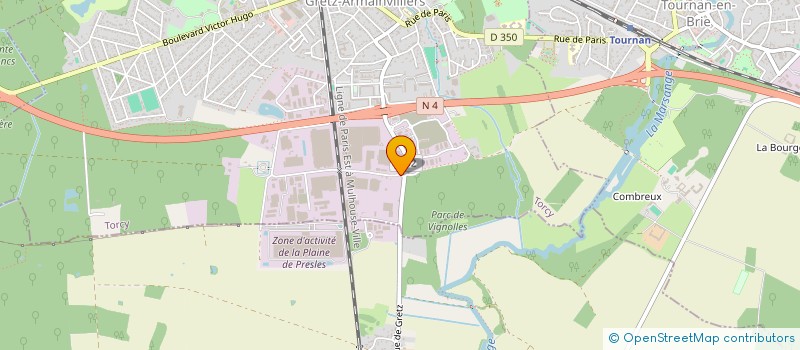 localisation de l'entreprise FALINDA  GRETZ-ARMAINVILLIERS