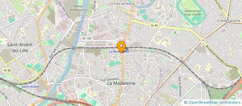 localisation de l'entreprise FALK ESPORT à LA MADELEINE