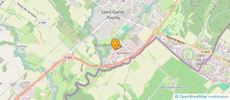 localisation de l'entreprise FALKO à SAINT-GENIS-POUILLY