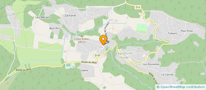 localisation de l'entreprise FALKOR  BAGNOLS-EN-FORET