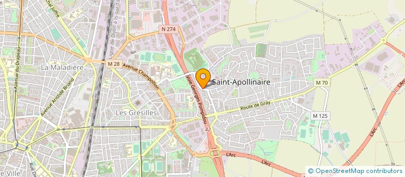 localisation de l'entreprise FALL-FRETS à SAINT-APOLLINAIRE