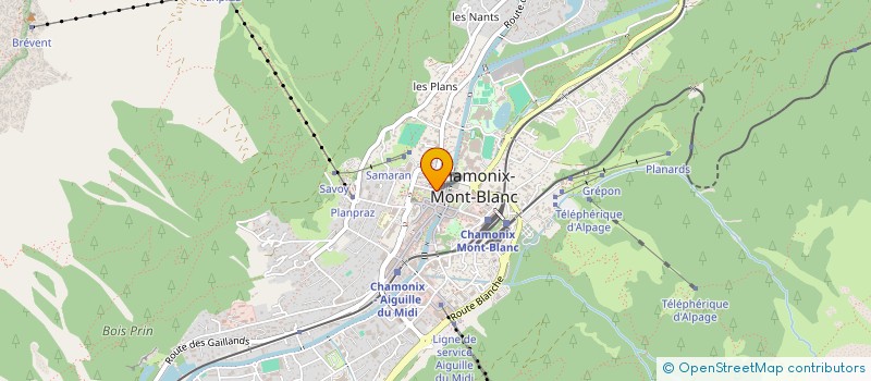 localisation de l'entreprise FALL LINE BOOTFITTING SOLUTIONS à CHAMONIX-MONT-BLANC