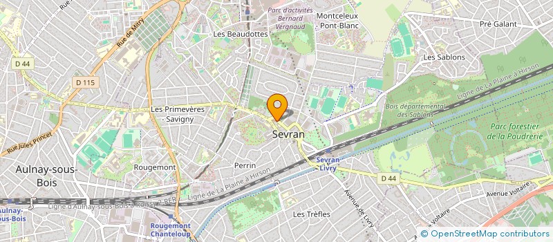 localisation de l'entreprise FALL RENOV à SEVRAN