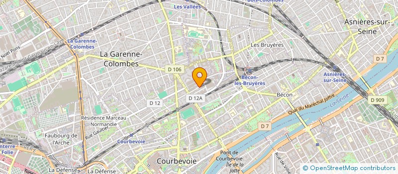 localisation de l'entreprise FALLBERG  COURBEVOIE