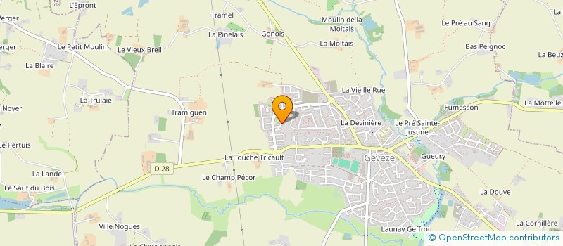 localisation de l'entreprise FALLEN LEAVES GARDEN  GEVEZE