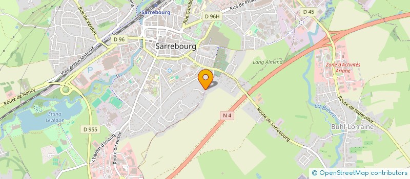 localisation de l'entreprise FALLIGAN-DUBOIS à SARREBOURG