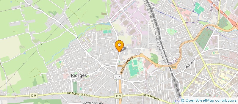 localisation de l'entreprise FALLKOW  RIORGES