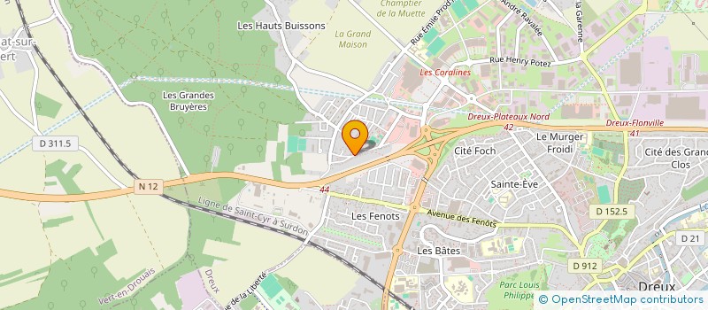 localisation de l'entreprise FALLOCOM à DREUX