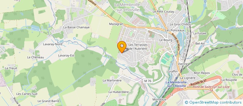 localisation de l'entreprise FALLOUX  LA MEMBROLLE-SUR-CHOISILLE