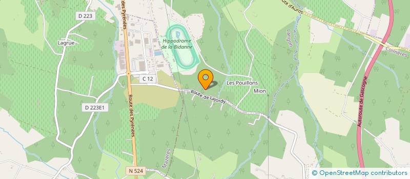 localisation de l'entreprise FALLSTOCK à LANGON