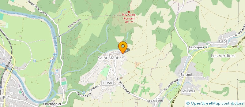localisation de l'entreprise FALM  SAINT-MAURICE