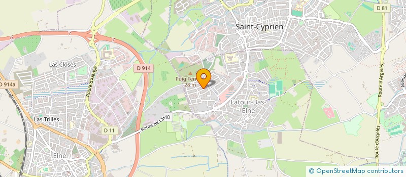 localisation de l'entreprise FALO 66  LATOUR-BAS-ELNE