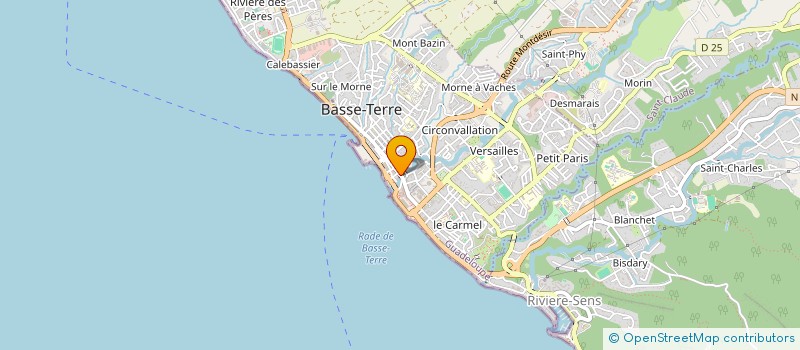 localisation de l'entreprise FALOGE AMEUBLEMENT à BASSE-TERRE