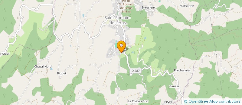 localisation de l'entreprise FALOUQUE  SAINT-ROMAIN-DE-LERPS