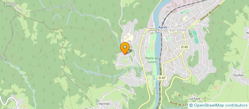 localisation de l'entreprise FALOUVAMA  AUREC-SUR-LOIRE