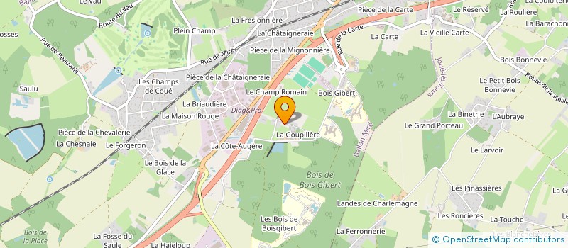 localisation de l'entreprise FALP  BALLAN-MIRE