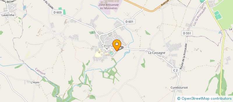 localisation de l'entreprise FALP  CALMONT