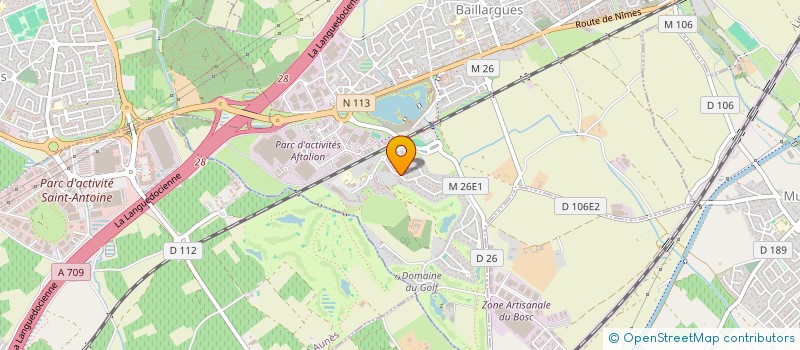 localisation de l'entreprise FALP à BAILLARGUES