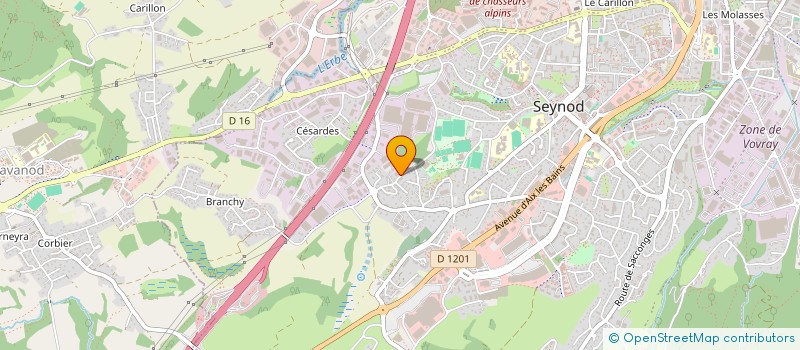 localisation de l'entreprise FALQUET THERMOLAQUAGE  ANNECY