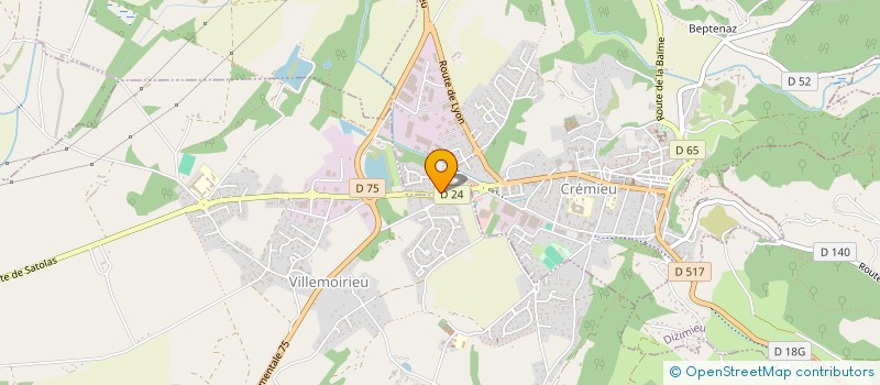 localisation de l'entreprise FALR  CREMIEU