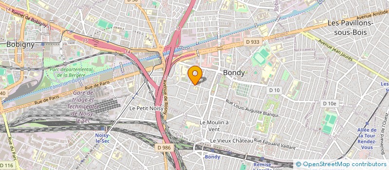 localisation de l'entreprise FALUNINFO FRANCE - CENTRE D'INFORMATIONS FRANCAIS SUR LE FALUN DAFA  BONDY