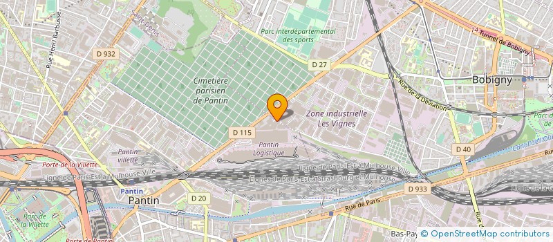 localisation de l'entreprise FALUX à BOBIGNY