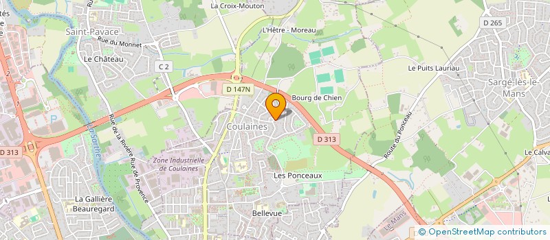 localisation de l'entreprise FALVIKA  COULAINES