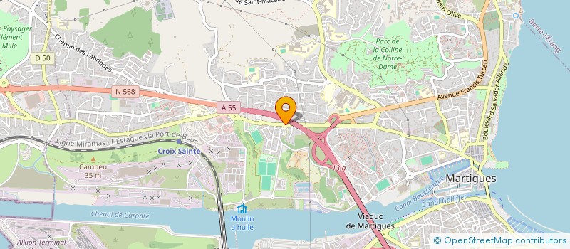 localisation de l'entreprise FALZIO à MARTIGUES