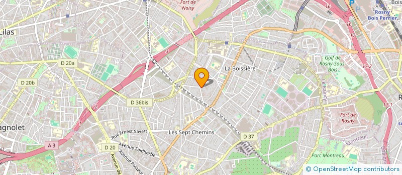 localisation de l'entreprise FAM à MONTREUIL