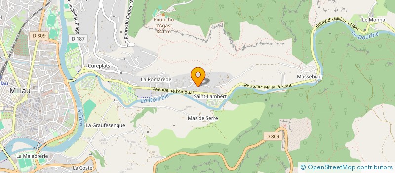 localisation de l'entreprise FAM  AGUESSAC