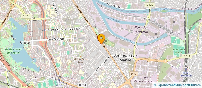 localisation de l'entreprise FAM 4B à BONNEUIL-SUR-MARNE