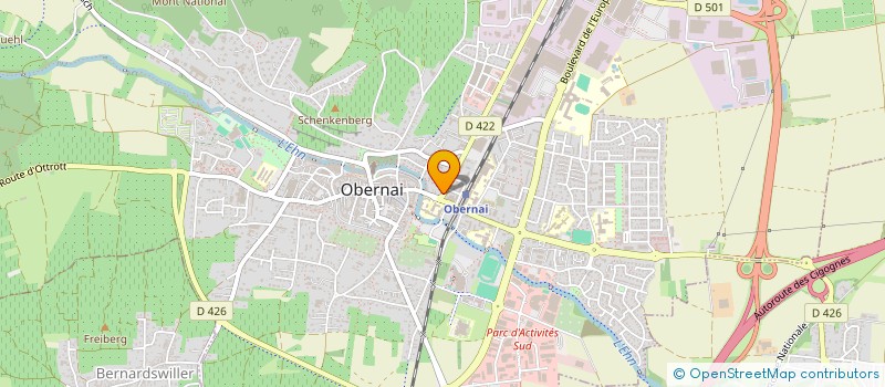 localisation de l'entreprise FAM KIENER  OBERNAI