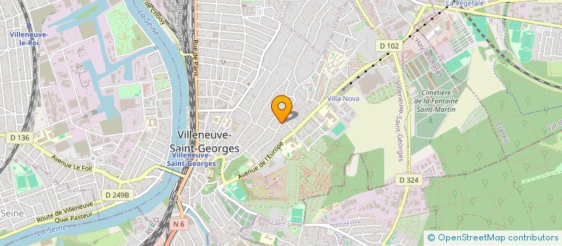 localisation de l'entreprise FAM2  VILLENEUVE-SAINT-GEORGES