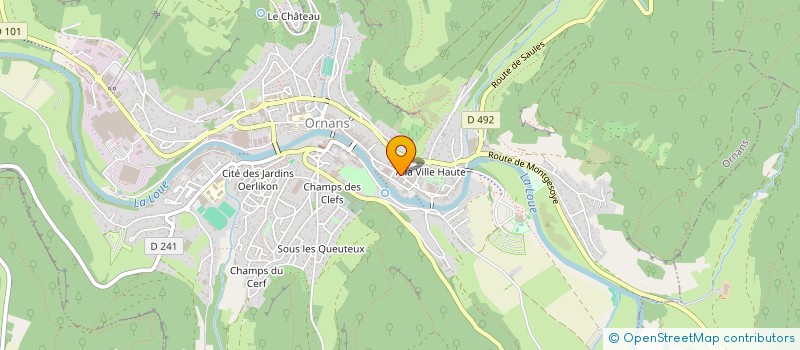 localisation de l'entreprise FAM2CHOEUR à ORNANS
